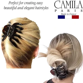Camila Paris AD718 Octopus French Hair Clips for Women Thick Hair, Large Hair Clips for Thick Hair for Curly Wavy Long Hair, Strong No-Slip Grip Hair Claw Clip Big Hair Clips for Women. Made in France