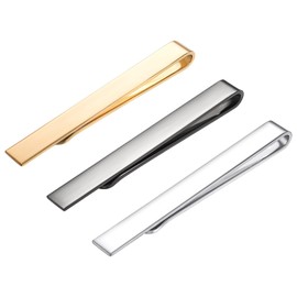 Asienice Tie Pins for Men Slim Tie Clip Slim Set Business Wedding Tie Clip Tie Clip Tie Clip Tie Pin, Non-precious metals, No Gemstone