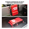 BIG RED Rolling Garage/Shop Creeper: 2-Piece, 36" Padded Mechanic Cart