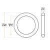 TA-VIGOR 1 Piece Nitrile Rubber O-Rings 170mm OD 160mm ID