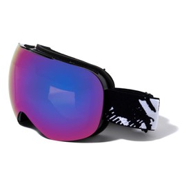 Sunglasses Luxe Permafrost Snow Goggles for Winter Skiing Snowboard with Protective case and Microfiber Bag. One Size fits All. (Purple)