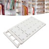 Wardrobe Partition Board Storage Extendable Rod Space Saving Layered Partition