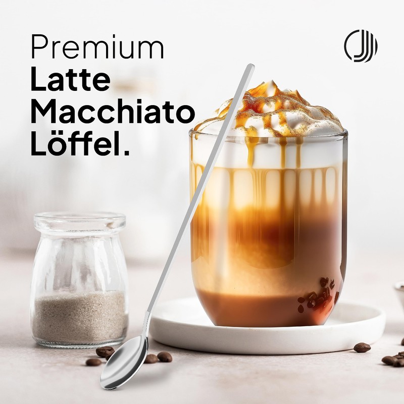 JODORA Design Latte Macchiato Spoon 19 cm - 6 Long