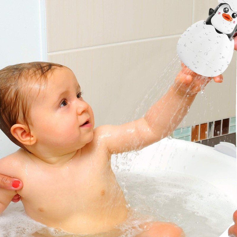 iwobi Bath Toy for Children, Sprinkle Egg Water Toy, Baby