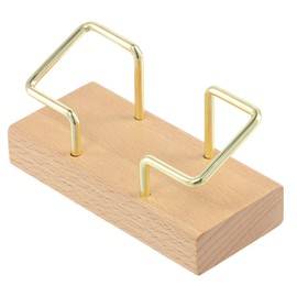 Rapidbok Wooden Business Card Holder, Walnut Wood Business Card Holder, Classic Wooden Business Card Holder, Small, Business Card Storage for Office, Shop, Exhibition Stand, Desk