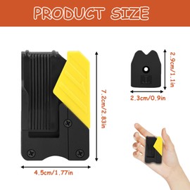 2 Pack Tape Measure Holder for Belt, Universal Tape Measure Belt Clip, Quick-Draw Quick-Lock Low-Profile Measuring Tape Holder Set for Belt Pouch Pocket, Accessories for Electrician Carpenter Plumber