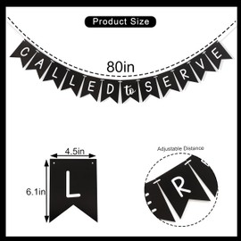 Called to Serve Banner - Mission Farewell Garland, Missionary Calling Party Supplies, LDS Mission Call Theme Party Decoration, Mission Call Opening Pennant Banner