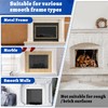Wintcomfort Fireplace Cover, 3-Layer Insulation Fireplace Draft Blocker with Strips,