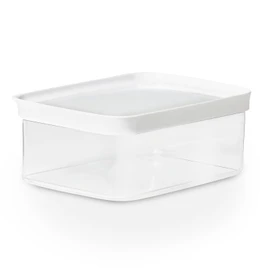 Emsa Optima N1142200 2 Litre Rectangular Dry Storage Container 100% Safe Hygienic Space Efficient Fresh Seal Transparent Design Snap Lock