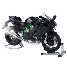 FRJV 1/6 Scale Motorcycle Compatible with Kawasaki Ninja H2 Motorcycle Model Kit Die Cast Metal Racing Motorcycles Model for Kawasaki H2 Collectible Model Motorcycles Spray
