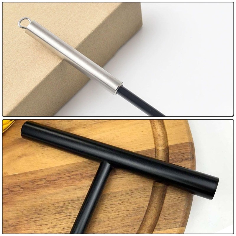 CVDYWDJIE 2 Pieces Black Pancake Spreader Stainless Steel Pancake Tools
