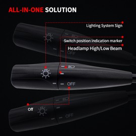 HiSport 8431035300 Turn Signal Switch,Headlight Dimmer Windshield Wiper Multifunction Switch Lever Compatible with Toyota 4Runner 1989 1990 1991 1992,Pickup 1989 1990 1990 1992 Replaces 84310-35300