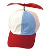 Kuzhi Multi-Color Propeller Hat (Red Brim, Child)
