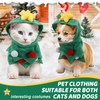Dog Christmas Outfit Green Pet Cloak Puppy Cape Xmas Tree