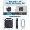 DDJ 4 Pack for Life360 Tile Mate 2024 Tracker Case,