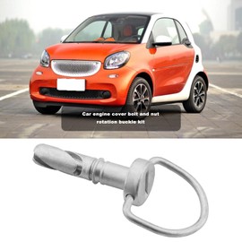 2 Sets Car Engine Cover Bolt Nuts Rotary Catch 4519880067 A4519880067 Compatible with Smart 451 and Compatible with Smart Fortwo 2007-2015