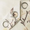 VOGOL Grommet Blackout Curtains for Living Room, Magnolia Flower Printed