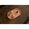 Bombinate Incense Holder Cat Wooden Plate Plate Cute Japanese Beech
