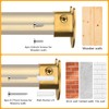 FIRJOY 2Pcs Heavy Duty Stainless Steel Closet Rod Bracket Holder