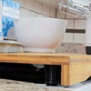 Camco Stove Top Cover - Features Adjustable Legs & Built-In