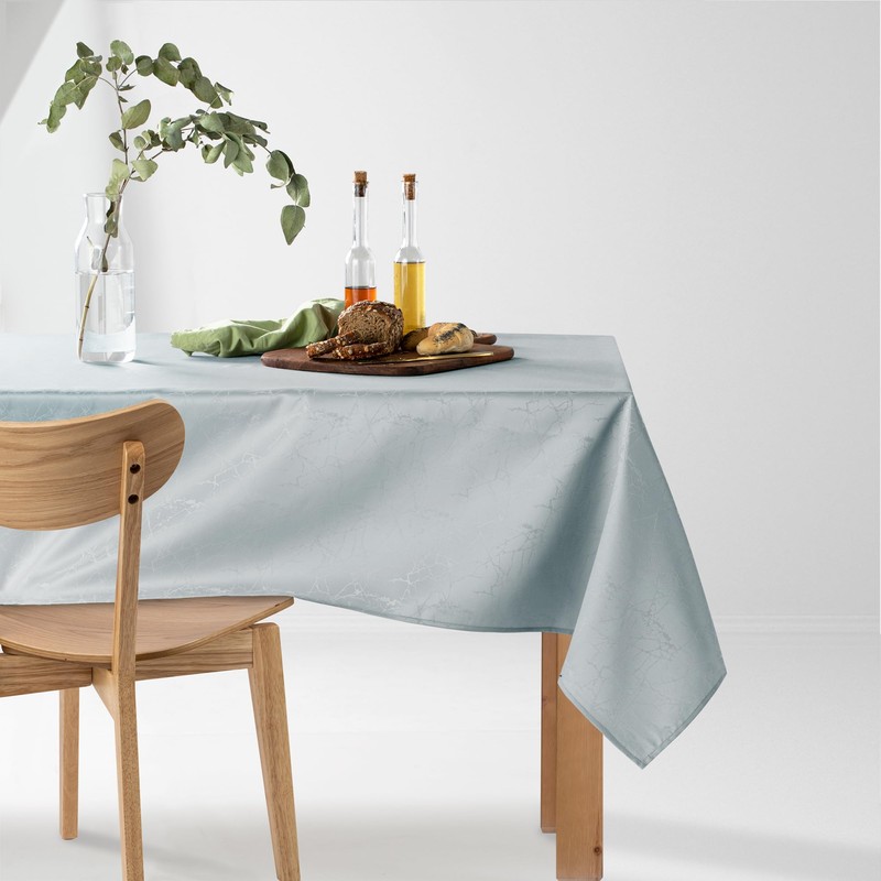 Filumi Tablecloth 120 x 160 cm Oval Silver Washable for