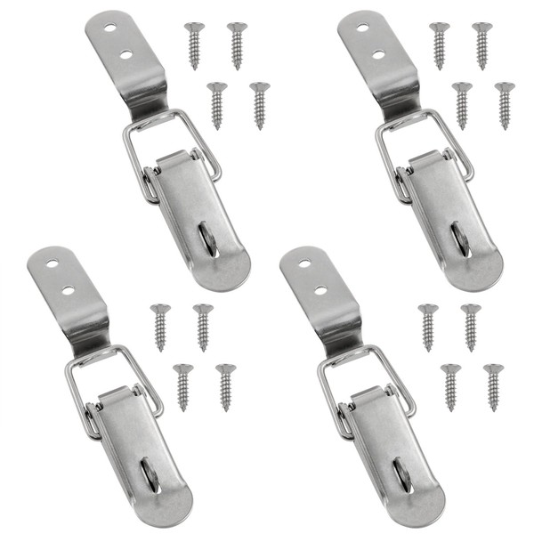 Xhziy Stainless Steel 90-Degree Tool Box Hood Locks Latches Tool
