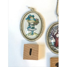 Notari Studio One Joan Walsh Anglund Children's Book Illustration Artisan Pendant Necklace