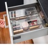 AIYoo Transparent Flatware Tray Kitchen Drawer Organizer With Lid -