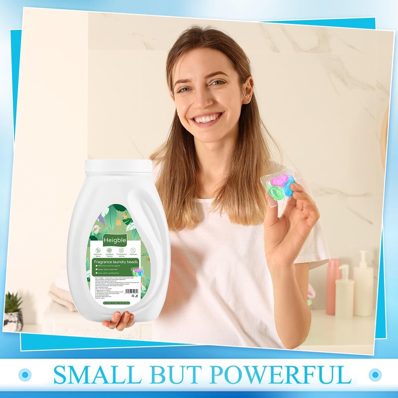 Heigble 180 Count Laundry Detergent Pods Bulk Washing Machine Detergent