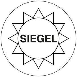 Sealing Labels Diameter 20 mm – Seal – 1,000 Security Seal Labels on 1 Roll (s), 40 mm Core, Paper