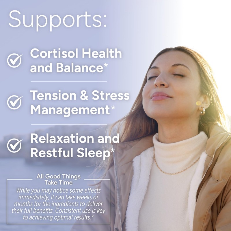 Cortisol Supplement - Cortisol Control Plus Supports Stress Relief, Mood,