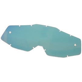 100% Goggle Replacement Lens - Racecraft 1, Accuri 1, Strata 1 Compatible (Anti-Fog-RED Mirror/Smoke)