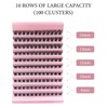 CNMTCCO Lash Clusters, 120Pcs DIY lash Extenisons 8-16MM D Curl