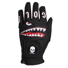 FLUO JAWBREAKER BLACK Mens Golf Glove Left Hand Joe Breaker Black Black V5 STIFFCON Stiffcon Shark Shark Shark (24_LH Left Hand)