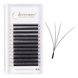 Lunamoon Volume Eyelashes, 4D W Eyelash Extension, Premade Fans Eyelash Extensions, Eyelash Extensions, Pre-Fanned Eyelashes, W Eyelashes (4D-0.07C/8-15 mm)