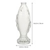 Fish-Shaped Glass Bottle Delicate Glass Bottle Fish Shaped Vase Decorative