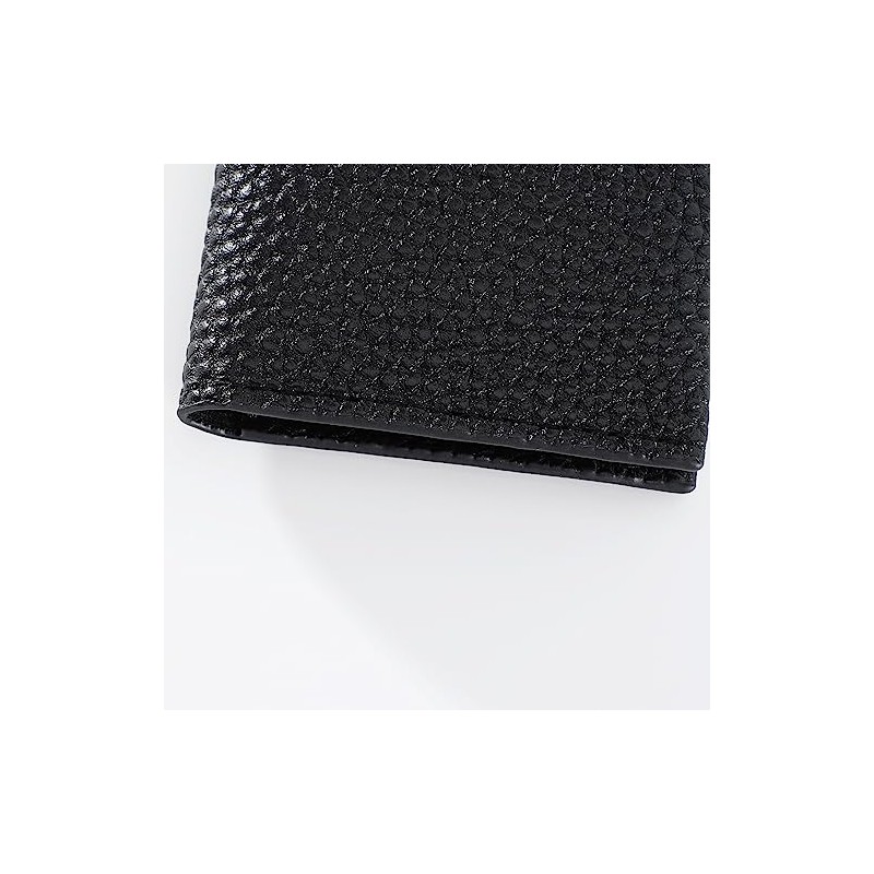 Funda de condón para hombre de piel sintética, negro, 7*7*0.5cm,