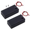 LAMPVPATH (Pack of 2) 9v Battery Holder, 9 Volt Battery Holder with Switch, 9v Battery Case with Switch