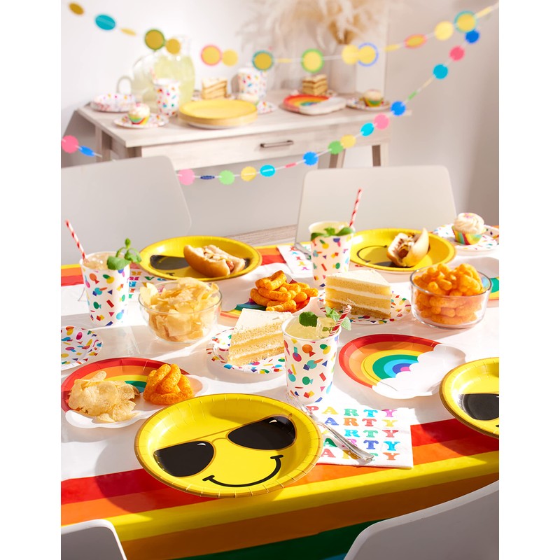 American Greetings Rainbow Party Supplies, Dessert Plates (36-Count)