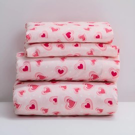Blancos Azteca Ultra Suaves Premium Juego de sábanas Doble Candy Estampado 1.9 m 2.3 m 70 cm 50 cm 40 cm Unidad 1