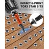 DYRECELVE Impact Torx Bit Set T15 T20 T25 T30 T40,