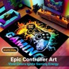 Dowtowter Gamer Rug Non Slip Washable Soft Polyester Carpet Mat