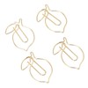 100 Pcs Paper Clip Gold Cute Lemon Shaped Bookmark Clips