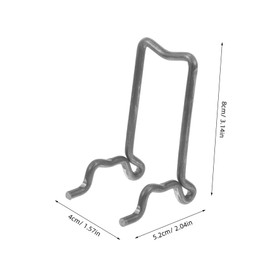 Operitacx 20pcs Steel Rebar Spacer Chair for Reinforcement Support Heavy Duty Design for Construction Sites Durable Steel Construction for Reliable Grip Uneven Surfaces