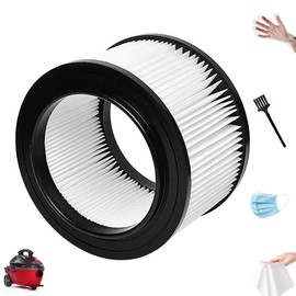 NKA 17810 Replacement Filter for craftsman shop vac filter 9-17810 Wet Dry General Purpose Vacuum Cleaner, 3, 4 Gallon for craftsman shop vac made after 1988, numbers prefixed by "113" or "125",1 Pack