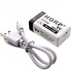 HQRP 6-Pack 9V 400mAh LI-ION 9-Volt Rechargeable/Radio/Square / 6LR61 /