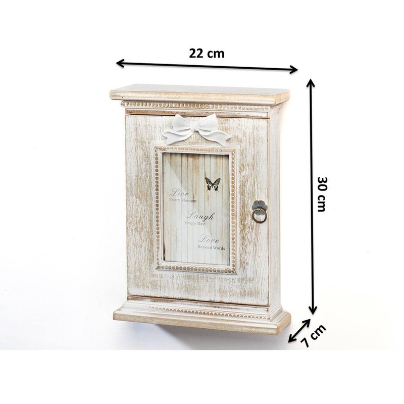 Kobolo Key Cabinet Key Cabinet Love Vintage Wood 22 x