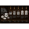 KERAM Percolator Coffee Pot, 13.52 fl oz / 400 ml,