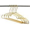 Koobay Clothes Hangers, 16.5" Metal Gold Suit Coat Hanger with