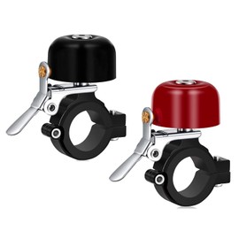 Greallthy Bike Bell Classic Brass Bicycle Bell,Bike Bells for Adults Kids,Loud Sound Bicycle Bell Fit for 0.87-1.25in/22.2-31.8mm Bicycle Handlebars,Road Mountain Bike Accessories.